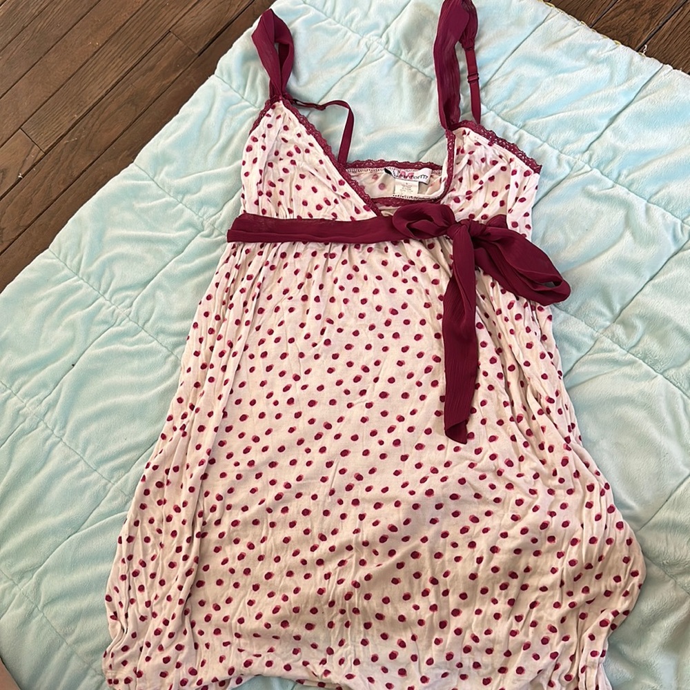 Maidenform Pink and Creme Nightgown